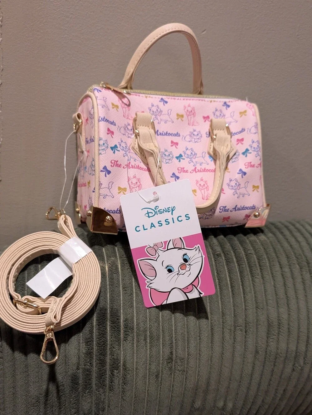 Disney Pink The Aristocats Kids Crossbody Bag
